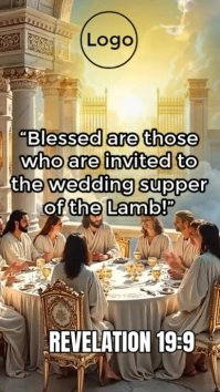 Brown Maximalist Jesus Video  Digital Display (9:16) template