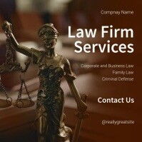 Brown Maximalist Lawyer Instagram Post template
