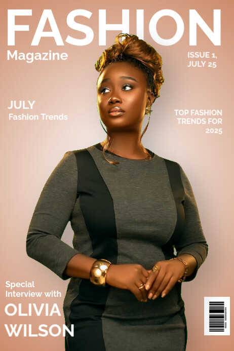 Brown Maximalist Magazine Cover Page Poster Cartaz template