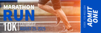 Brown Maximalist Marathon Run Twitter Banner template