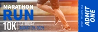 Brown Maximalist Marathon Run Twitter Banner template