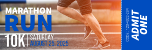 Brown Maximalist Marathon Run Twitter Banner Twitter-Kopfzeile template