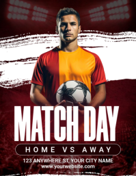 Brown Maximalist Match Day Flyer (us Letter) template