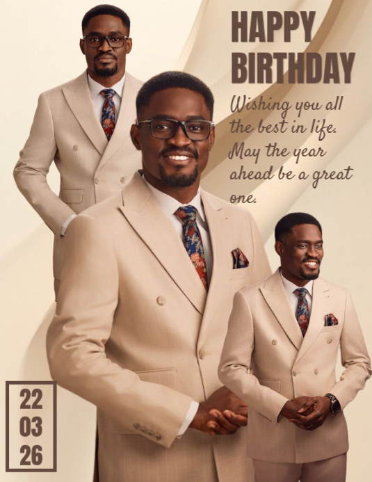 Brown Maximalist Men Birthday Flyer (us Letter) Template | PosterMyWall Brown Maximalist Men Birthday Flyer (us Letter) Template | PosterMyWall