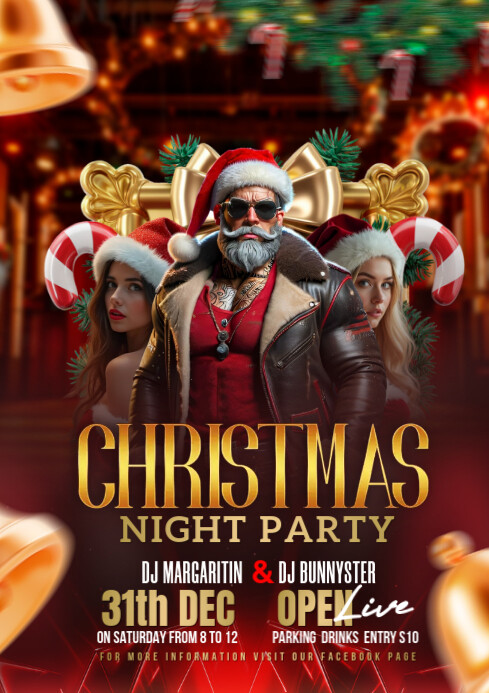 Copy of Brown Maximalist Merry Christmas A3 | PosterMyWall