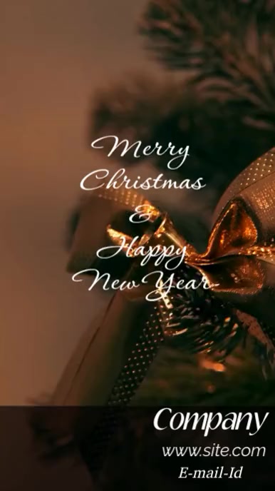 Copy of Brown Maximalist Merry Christmas And Happy New Year Instagram ...
