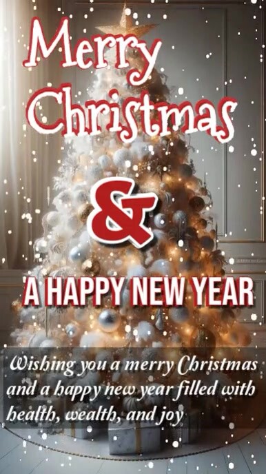 Copy of Brown Maximalist Merry Christmas And Happy New Year Video ...