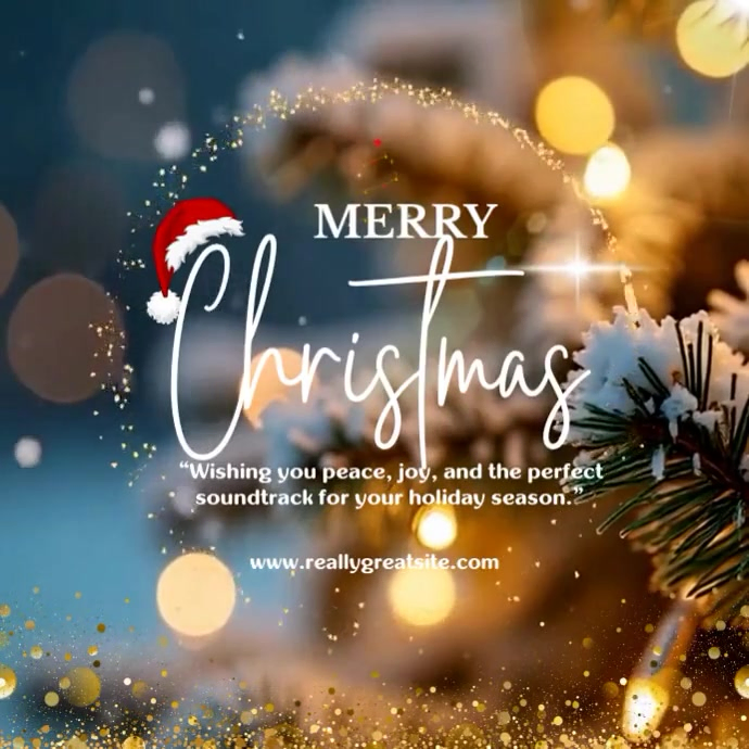 Plantilla de Brown Maximalist Merry Christmas Instagram Post | PosterMyWall