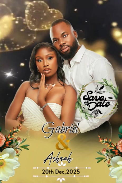 Brown Maximalist Modern Save The Date  Pinterest Graphic Ihluzo le-Pinterest template