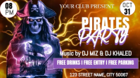 Brown Maximalist Mp4 Video Of Postermywall Pirates Party Design Flyer/ Template  Youtube Thumbnail