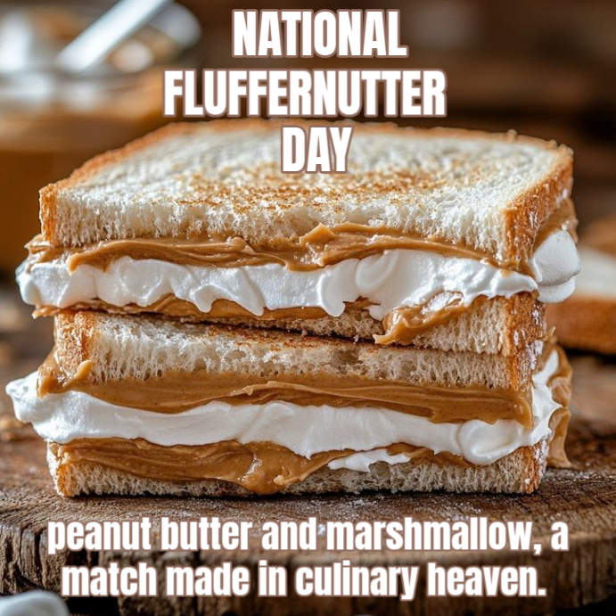 Fluffernutter Draw Szablon Brown Maximalist National Fluffernutter Day Instagram Post ...