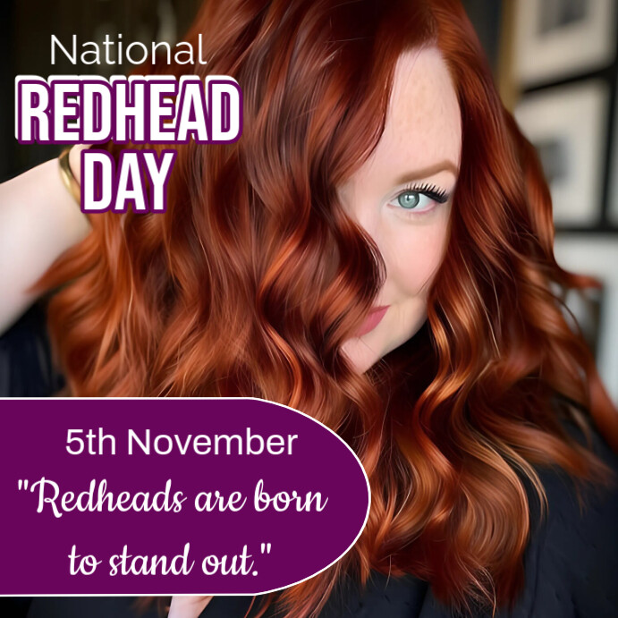 copy-of-brown-maximalist-national-redhead-day-instagram-post-postermywall