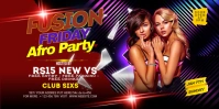 Brown Maximalist Night Club Party Eventbrite Banner template