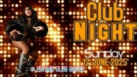 Brown Maximalist Night Club Party  Youtube Thumbnail template