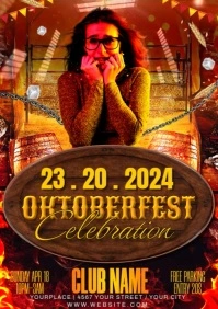 Brown Maximalist Oktoberfest A2 template