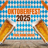 Brown Maximalist Oktoberfest Invitation Instagram Post template