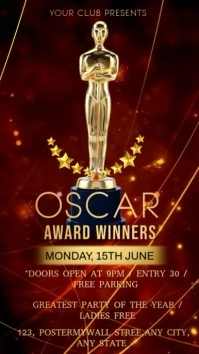 Brown Maximalist Oscar Award  Instagram Reel template