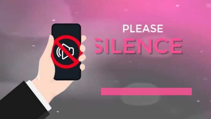 Brown Maximalist Please Silence Your Phone Sign Youtube Thumbnail template