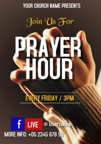 Brown Maximalist Prayer Hour Template  A1