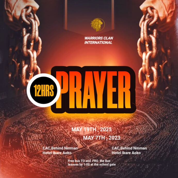 Copy of Brown Maximalist Prayer Poster Design Instagram Post | PosterMyWall