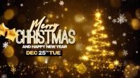 Brown Maximalist Professional Christmas And New Year Greeting Video For Business And Social Media Di Digital Display (16:9) template