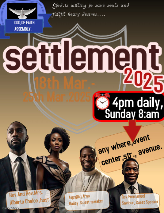 Brown Maximalist Program Settlement Services, Daily  Flyer (us Letter) template