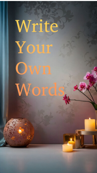 Brown Maximalist Relaxing Candlelight Background With Orchid Flower Elegant Poster Template  Digital 数字显示屏 (9:16)