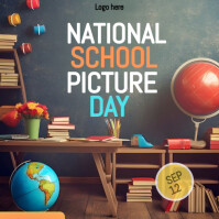 棕色 School Picture Day Iphosti le-Instagram Template