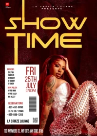 Brown Maximalist Show Time  A6 template