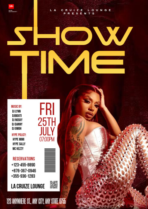 Brown Maximalist Show Time  A6 template