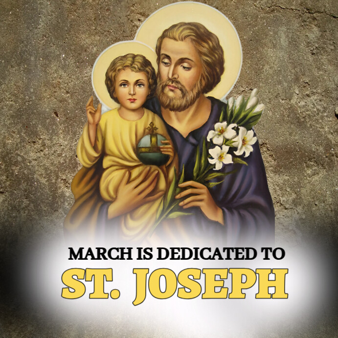 Brown Maximalist St Joseph Day/ Saint Joseph Day Flyer Instagram Post ...