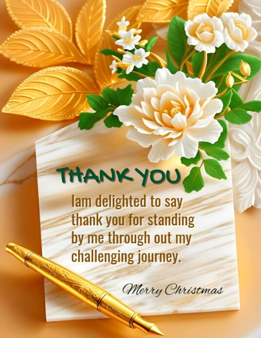 Brown Maximalist Thank You Appreciation Flyer (us Letter) Template ...