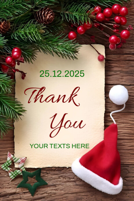 Brown Maximalist Thank You Poster Template | PosterMyWall