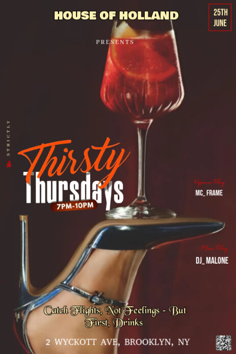 Brown Maximalist This Image Is A Sleek And Sophisticated Poster Design For An Event Titled "thirsty Ihluzo le-Pinterest template