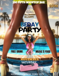 Brown Maximalist This Is A Highly Stylized And Provocative Poster Or Flyer Template Promoting A "bed