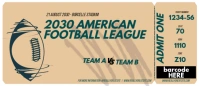 Brown Maximalist Ticket  Envelopes template