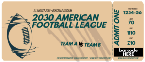 Brown Maximalist Ticket  Envelopes template