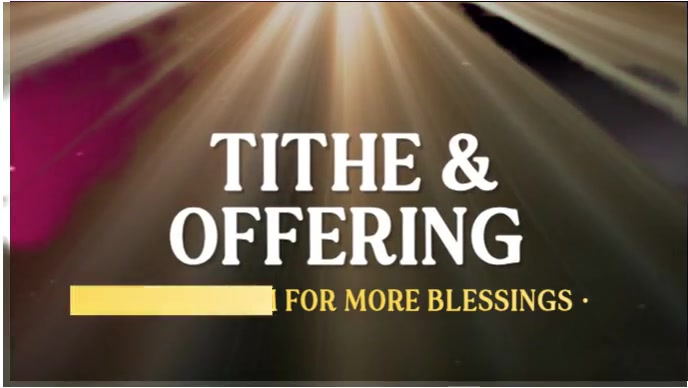 Brown Maximalist Tithe And Offering Make Room For Blessings Youtube ...