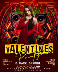 Brown Maximalist Valentine's Party Video Instagram Portrait template