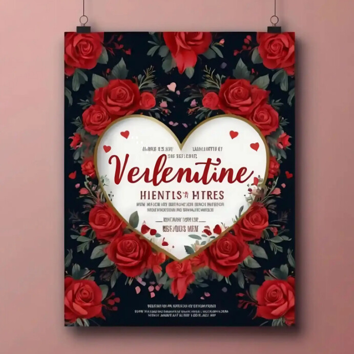 Brown Maximalist Valentine Day Post Instagram Post template