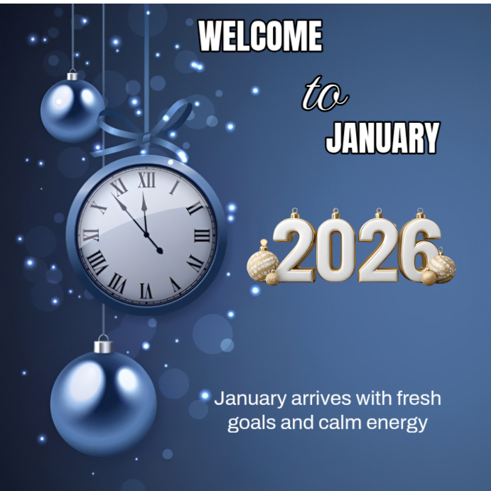 Brown Maximalist Welcome To January Instagram Post Template | PosterMyWall