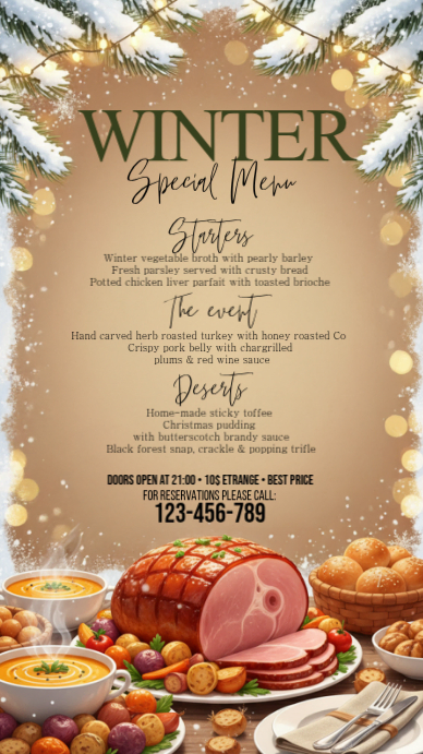 Winter Special Menu Template | PosterMyWall