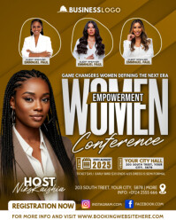 Brown Maximalist Women Empowerment Flyer Instagram Portrait template