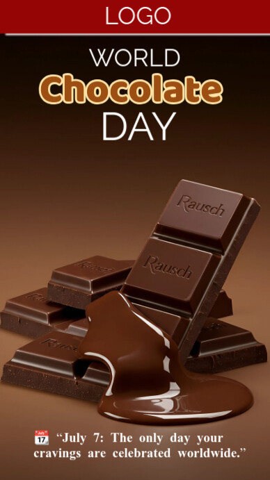 Copy of Brown Maximalist World Chocolate Day Instagram Story | PosterMyWall