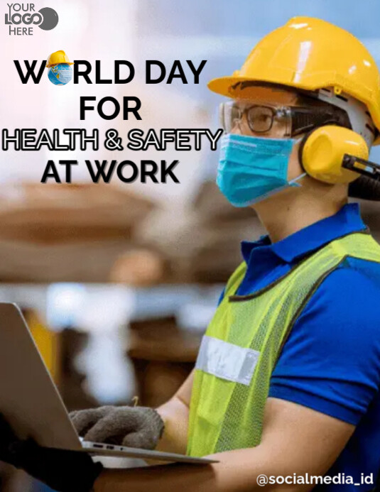 Copy of Brown Maximalist World Day For Safety And Health At Work Flyer ...