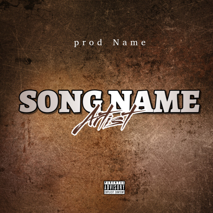 Brown Mixtape Album Cover Template | PosterMyWall
