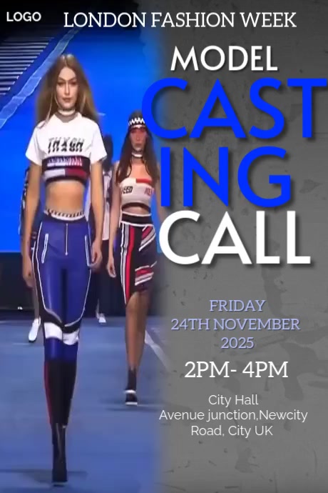 Model Needed Poster Brown Model Casting Call Video Poster Template | PosterMyWall