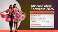 Brown Modern & Minimal African Fabric Showcase Digital Display Digitale Vertoning (16:9) template