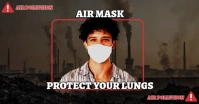 Air Pollution Alert Facebook Shared Image template