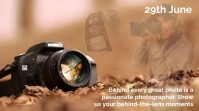 Brown Modern & Minimal Camera Day Digital Dis template